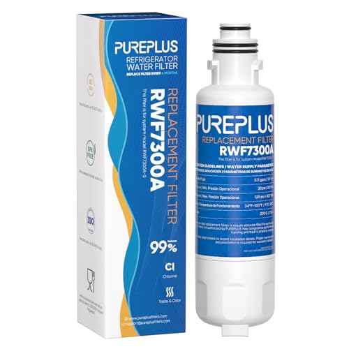 PUREPLUS HX2019FR-A Replacement Refrigerator Water Filter Compatible with Hisense HX2019FR-A HX2019F-A HRM260N6TSE HRFD560SW HRCD585BW HRFD634BW HRCD650BW HRCD586TBWB Mora MRM260N6TSE 1PACK