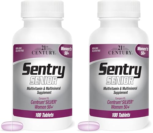 21st Century Sentry Senior Women 50 Plus Tablets, 100 Count (27542) (Pack of 2)