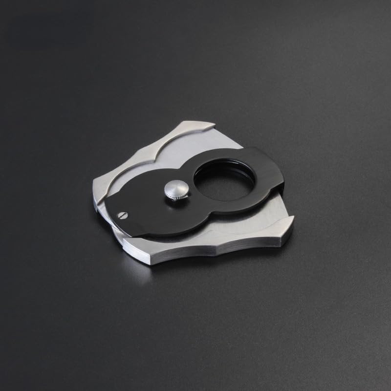 Dual-Blade Cigar Cutter Guillotine Design for Sharp Clean Trims(A)