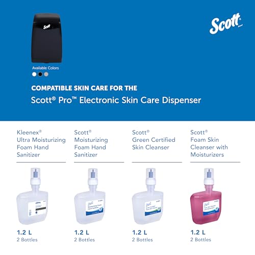 Scott Professional Touchless Skin Care Dispenser (32504) | Automatic Touchless Dispensing, Wall Mounted, 1.2 L Capacity, Black, Compatible with Scott Skin Care Refills - image 8
