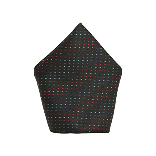 Image of MUTAQINOTI Mens Woven Premium Silk Necktie Suit Accessories Set With Pocket Square Cufflinks Brooch Golden Tie Pin (TEGP2)