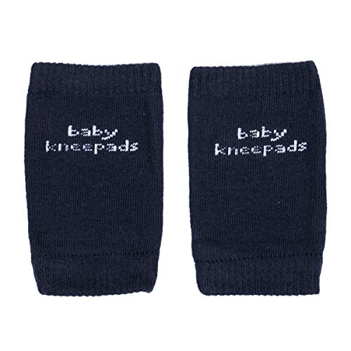 Baby Crawling Knee Pads, Anti-Slip Unisex Soft Breathable Solid Color Wild Fashion Knee Protectors,Toddlers Leg Warmers (Navy)