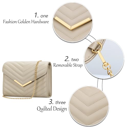 Image of KKXIU Women Formal Vegan Leather Evening Envelope Clutch Purses and Handbags for Party Wedding Prom Bridal