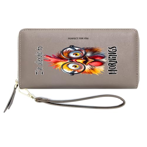 ZRTARY Customized Animal Themed Women Wallets,Birthday Gift,Mother's Gift for Mother,Grandmother,Holiday Gift for Friends 1116f