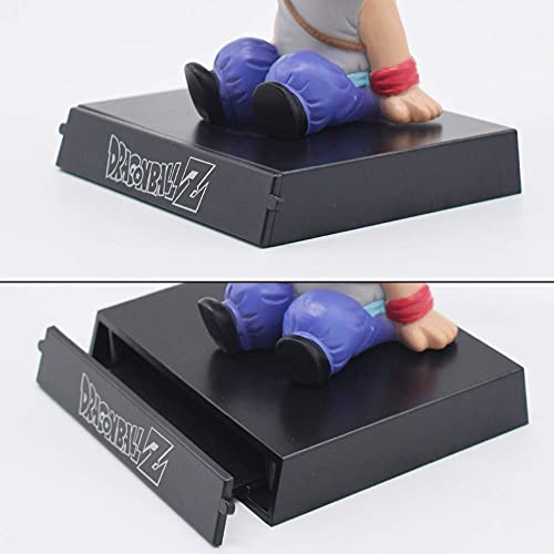 Image of AUGEN Super Hero Goku DBZ Grey Action Figure Limited Edition DBZ Bobblehead with Mobile Holder for Car Dashboard, Office Desk & Study Table (Pack of 1)