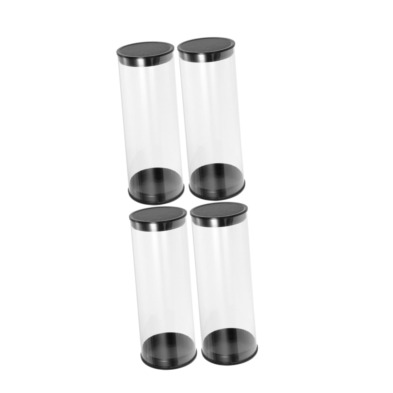 HANABASS Barril de Golf recipientes Transparentes para de Golf organizadores de Golf Estuche para Golfs Caja para Transportar Golfs Tubos de plástico con Tapas Caso