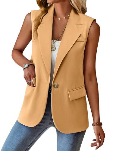 Spicy Sandia Womens Sleeveless Blazer Vest Tops Business Casual Outfits Dress Jacket Summer Trendy Dressy Office Work Clothes2
