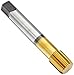 Union Butterfield Applix 1687AP HSS High Performance Thread Forming Multi-Application Lube Grooves Taps, TiN Coated, Round with Square End, Single-End, Semi Bottom, 20mm Size, 2.50 M Pitch