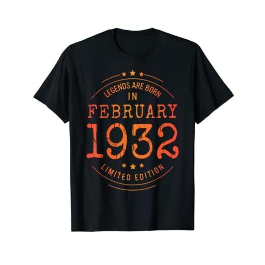 Cumpleaños Febrero 1932 Edición Limitada Regalo February Camiseta