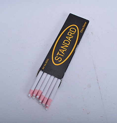 12 pçs 1 dúzia - lápis de graxa com marcadores chineses descascados - branco