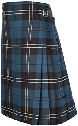 The Scotland Kilt Company Men's Kilt in Ramsay Blue Ancient Tartan 8 Yard Poly Viscose Knee Length Scottish Wedding Skirt - Image 6