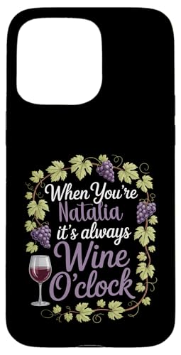 NATALIA Personalized Women's Gift Custom NATALIA �X�}�z�P�[�X iPhone 15 Pro Max �p