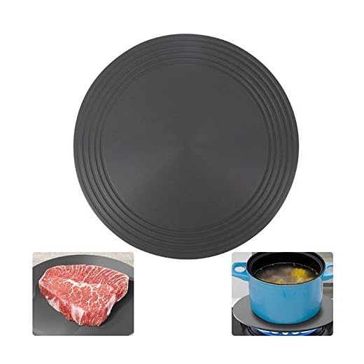 SOKLIT Fast Defrosting Tray, Kitchen Gas Stove Heat Conduction Plate, Multifunctional Aluminum Thawing Plate Quick Defrost Tray for Pot, Quick Thawing for Frozen Meat