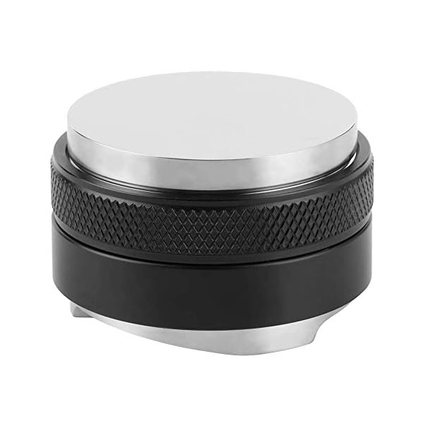 Distribuidor de café de acero inoxidable, herramienta niveladora de distribuidor de profundidad ajustable de doble…