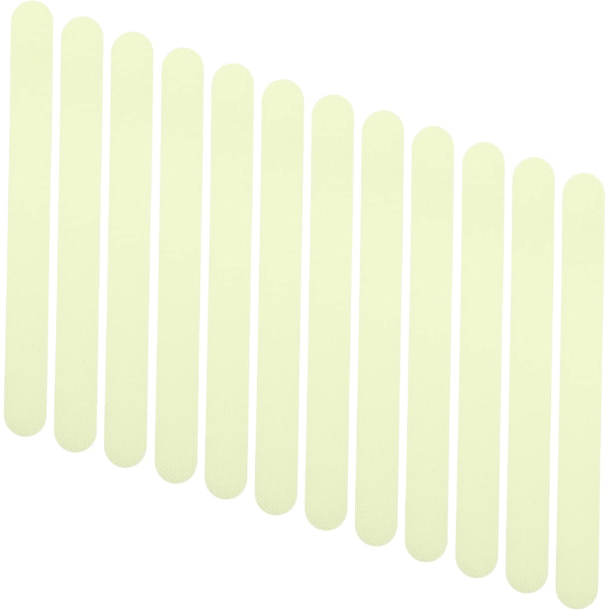 TEHAUX 24pcs Luminous Slip Stickers Durable Bathtub Decals for Safety Non Skid Floor Strips for Stairs and Walkways Household Use Easy to Apply