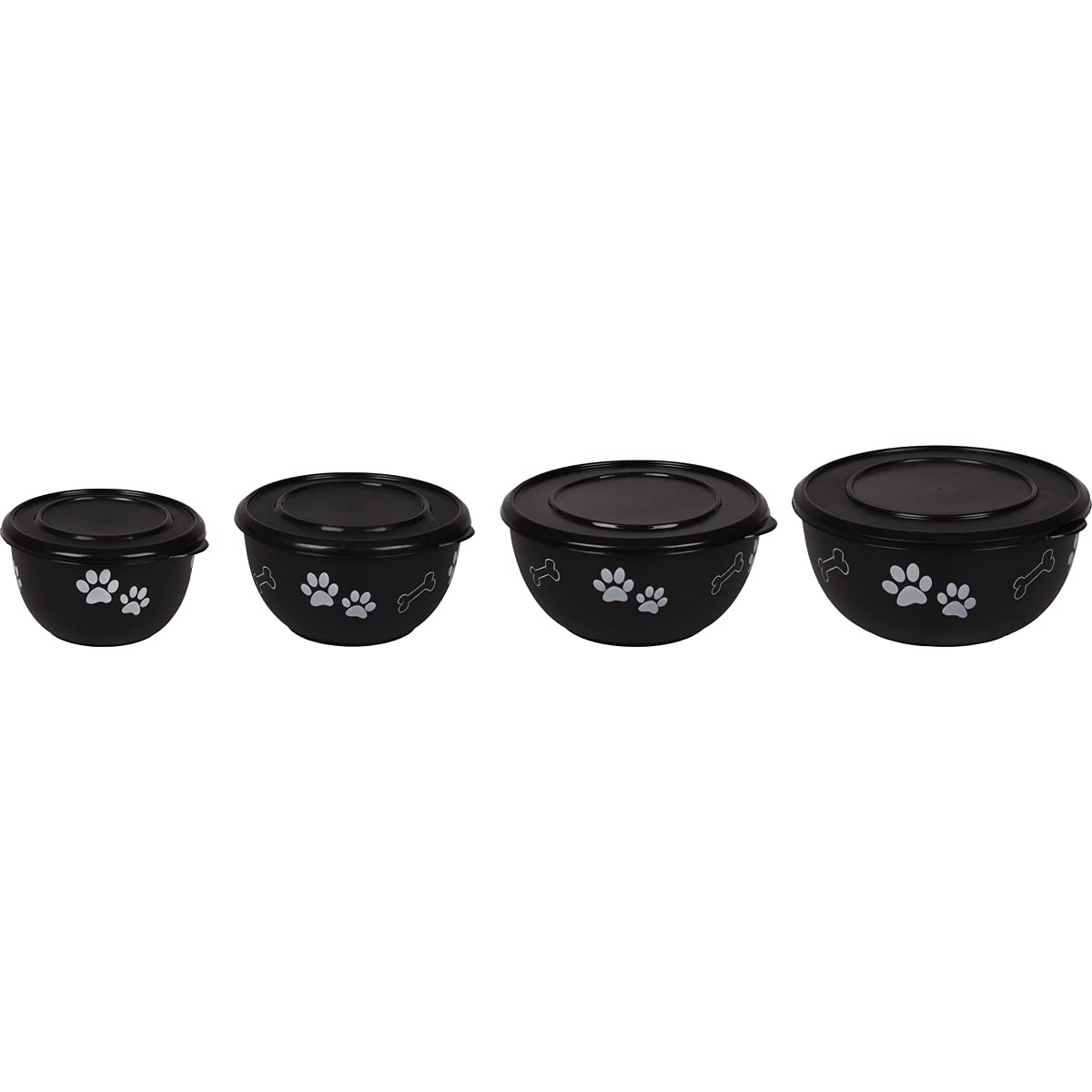 Flamingo FEEDING BOWL WITH LID KENA BLACK L 17,2CM1250ML, 17.2 cm - 1.25 L - Image 2