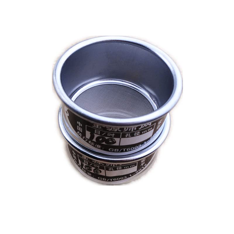 Tamiz de prueba de laboratorio estándar: 10 cm de diámetro, malla de filtro SUS 304, marco cromado, malla 10-500, 1 unidad(500 mesh(0.0308mm))
