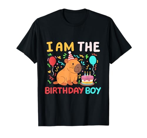 I'm The Birthday Boy, simpatico Capibara, per il compleanno dei bambini, adatto alla famiglia Maglietta