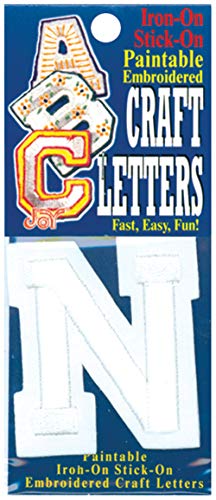 Joy S.A. 50100-50114 Embroidered Craft Letter, N, 2-Inch