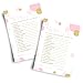 Paper Clever Party Pink and Gold Baby Shower Games Word Scramble Cards ( 25 Pack )