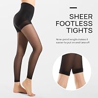 MANZI Feinstrumpfhose Damen Ohne Fuss 30 Den Leggings Bauchweg Strumpfhose – Ansicht 5