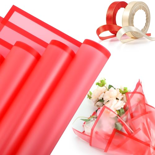Papier cadeau imperméable givré haut de gamme et son grand ruban satiné 45m