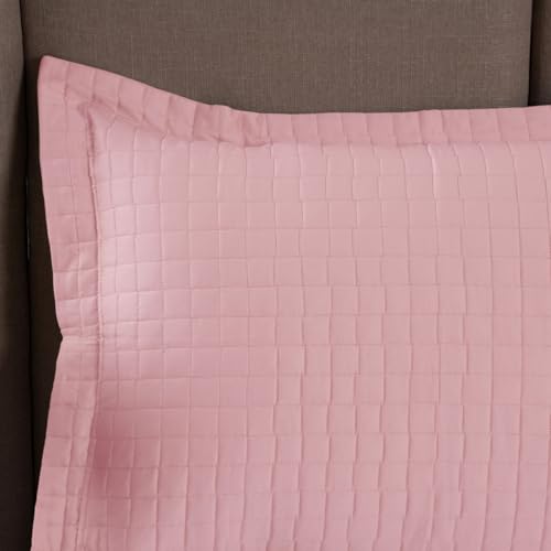 Cobre Leito Queen 3 peças FACE UNICA Liso com Porta Travesseiro 200 fios Colcha Queen (ROSE, QUEEN 3
