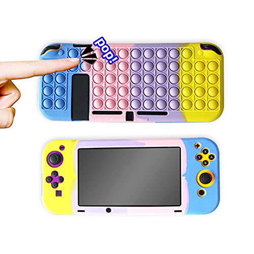 Capa protetora para Nintendo Switch Lite, Relieve Stress Push Pop Bubble Sensorial Toy Design, Capa