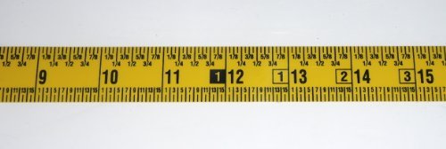 Miniatura 2 de Regla de banco de trabajo, parte trasera adhesiva, 1 pulgada de ancho x 4 pies de largo, de izquierda a derecha, fraccionada, gradación de 116