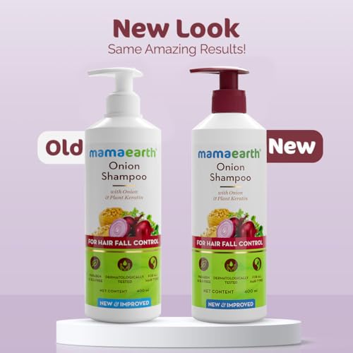 Mamaearth Onion Shampoo for Anti Hair Fall & Hair Growth with Onion Oil & Plant Keratin 400ml - Image 4