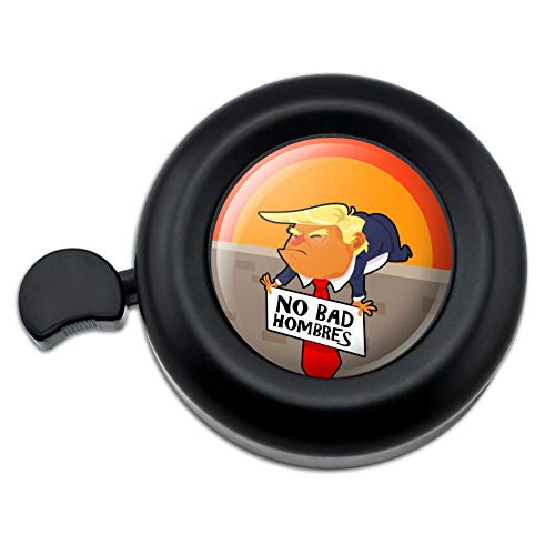 GRAPHICS & MORE No Bad Hombres President Donald Trump on Wall Bicycle Handlebar Bike Bell