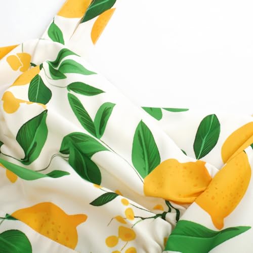 Belle Poque Women's Vintage 1950s Cocktail Dress Sleeveless Spaghetti Strap Ruched Slit A Line Swing Dress with Pockets3