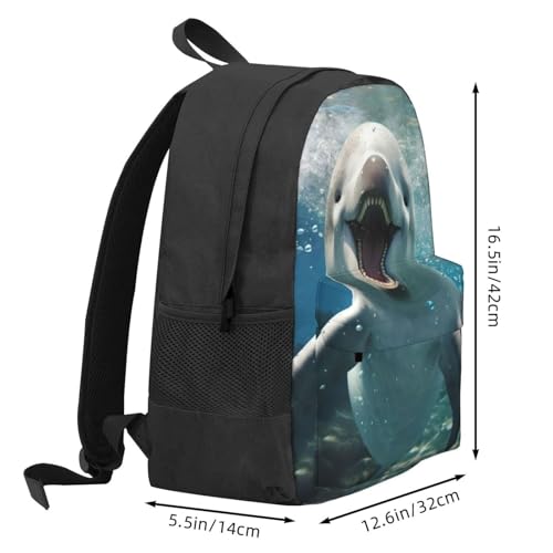 Sac à dos grande capacité résistant à l'eau imprimé dauphin camping