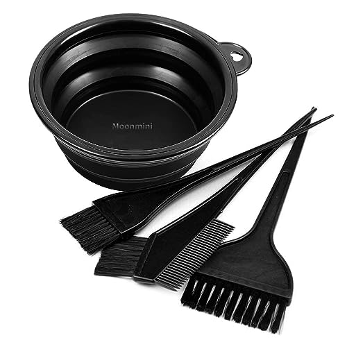 Foto von Jaesy Lee Haarfärbepinsel Set,4-teiliges Set Haarfärbepinsel Haare Faerben Set,Haarfärbekamm für DIY Haarfärbemittel Salon Friseur Werkzeug Farb Pinsel Breit