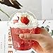 Lilymicky 200 PACK 9 oz Clear Plastic Cups With Dome Lids, Crystal Clear Dessert Cups for Ice Cream, Latte, Cold Drinks