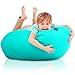 Aiire Puff Infantiles con Relleno Incluido - Sillon Infantil XXL para Decoracion Habitacion Niña o Niño - Silla, Sofa o Puf Bebe Gigante Turquesa - Originales Regalos para Niños de 6 a 12 Años
