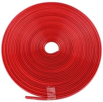 ADEALINK Rims Trim Wheel Protection Strips, Automotive Rims Guard Protection Trim, Car Vehicle Colorful Wheel Rims Protectors Red