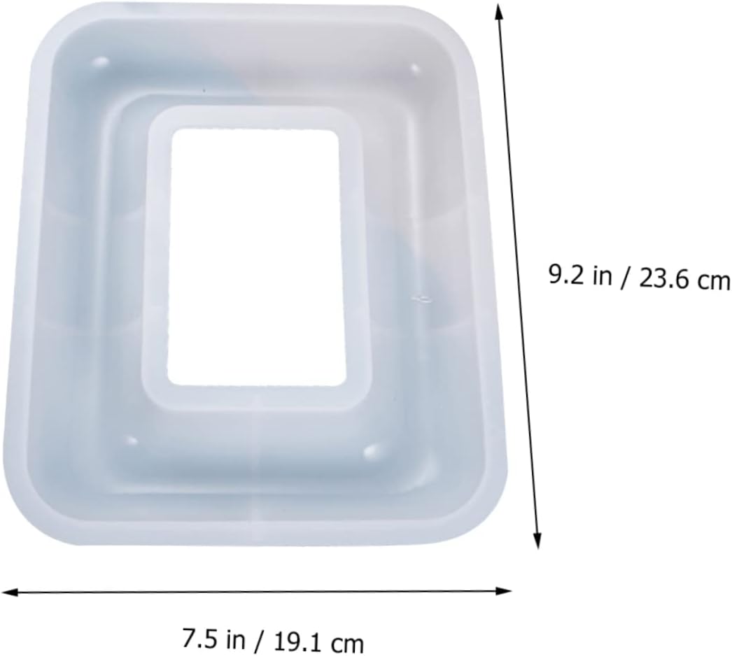 STOBOK Silicone Photo Frame Mold for Crafts Flexible High Transparency Epoxy Molds for Creating Unique Photo Frames for Creative Projects and Art Enthusiasts