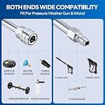 Pressure Washer Extension Wand, 17 Inch Stainless Steel, 2 Pack - Image 4