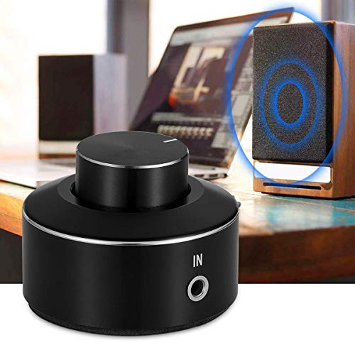 Icquanzx Mini Active Volume Control Knob Volume Controller 3.5Mm Audio Adjuster Pc Speaker Amplifier Switcher,Volume Control Knob Speaker Audio Adjuster Usb For Win10/8/7/Vista/Xp/Mac Kl #TOP3
