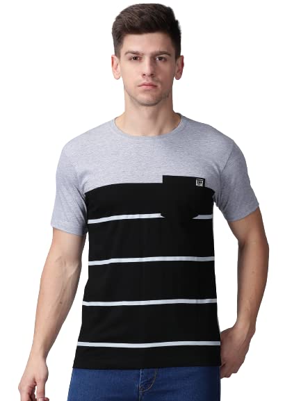 THE FASHION FACTORYMen's Round Neck Regular Fit Pocket Tshirt
