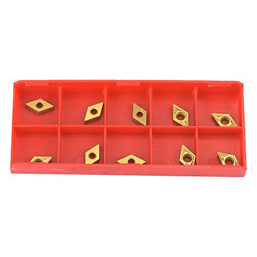 Artillery 10 Pcs CNC Carbide Insert Cutter, Lathe Milling Inserts Turning Tools with Wrench for DCMT070204 US735 DCMT21.5 for Steel Semifinishing 7 Artillery 10 Pcs CNC Carbide Insert Cutter, Lathe Milling Inserts Turning Tools with Wrench for DCMT070204 US735 DCMT21.5 for Steel Semifinishing - Image 7