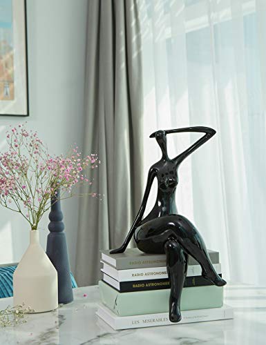 Nenbolec Sculpture Yoga Figurine Statue Lady Abstract Arts Polyresin Gifts 15.7 Inch #TOP5