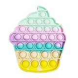 muskmelon Pop It Helado Juguete de Descompresión de Burbujas Fidget Toy Barato Juguete Sensorial Autismo Push Pop Bubble Juguete Antiestres Silicona para Aliviador del Antiestrés (2A)