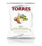 Torres Extra Virgin Olive Oil Crisps 125g - Premium Spanish Gourmet Snack | Pack of 15