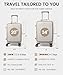 LOVEVOOK Carry On Luggage 22x14x9 Airline Approved, Expandable Hard Shell Suitcase with Spinner Wheels, USB Charging Port & Front Pocket, PC Hardside Rolling Luggage with TSA Lock for Travel