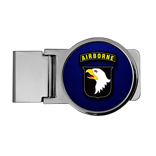 ExpressItBest Premium Money Clip - US Army 101st Airborne Division, Shldr Sleeve