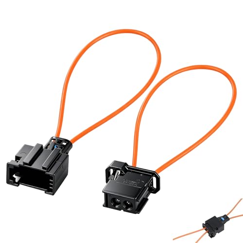 2 Pièces Connecteur Boucle de Dérivation Fibre, Connecteur MOST, Adaptateurs Mâle et Femelle de Bypass pour Diagnostic Réparation et Test Outil Universel pour Systèmes Optiques Automobiles Compatibles