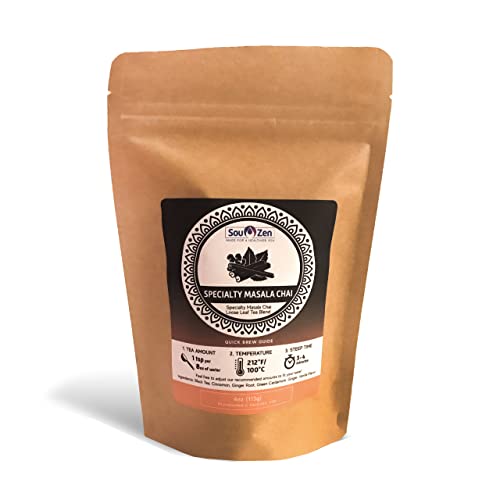 Té Masala Chai especial hoja suelta 4oz miniatura 1