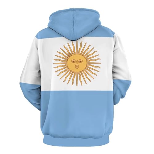 Sweat à capuche hommes pull léger femmes Argentine imprimé 3D